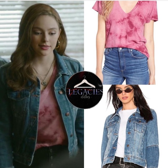 Aso Hope Mikaelson “Legacies” Free People denim jacket